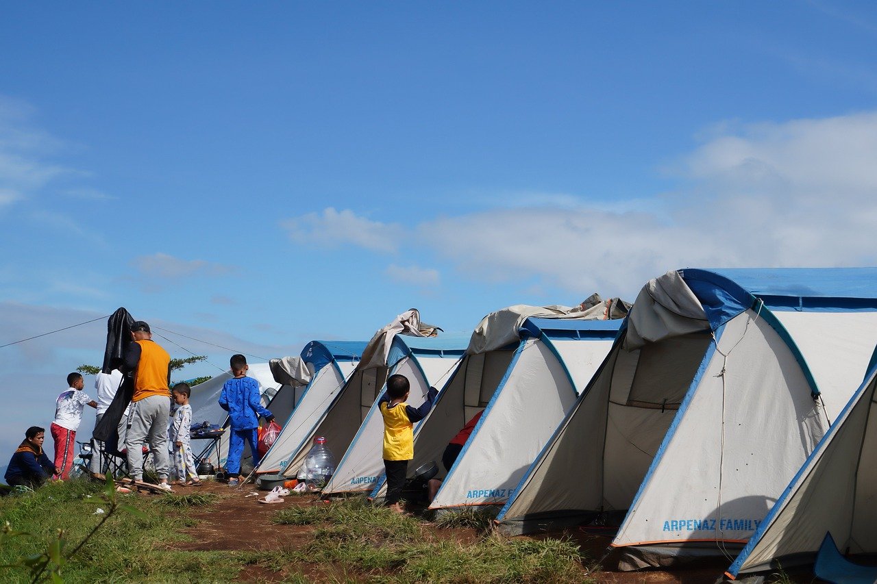 Camping is a form of outdoor recreation or outdoor education involving overnight stays with a basic temporary shelter such as a tent